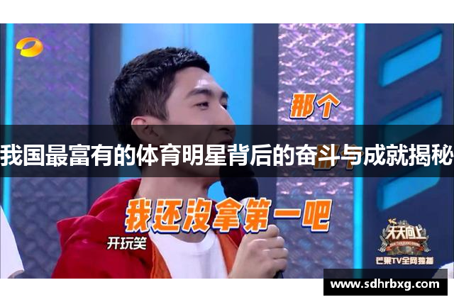 我国最富有的体育明星背后的奋斗与成就揭秘